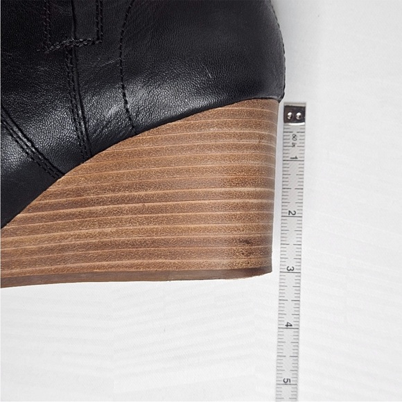 Lucky Brand Wafael Stacked Wedge Booties - Picture 9 of 11